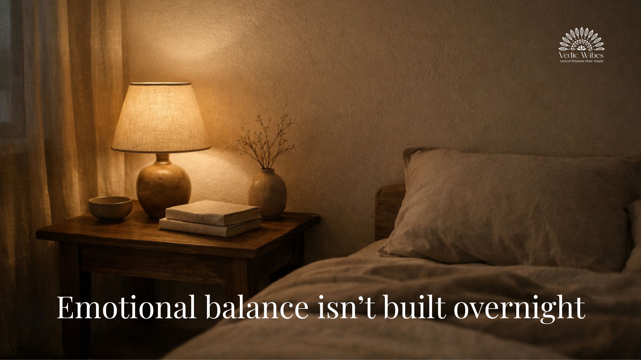 Emotional wellness is not built overnight