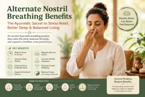 Alternate nostril breathing for wellness with Vedicwibes