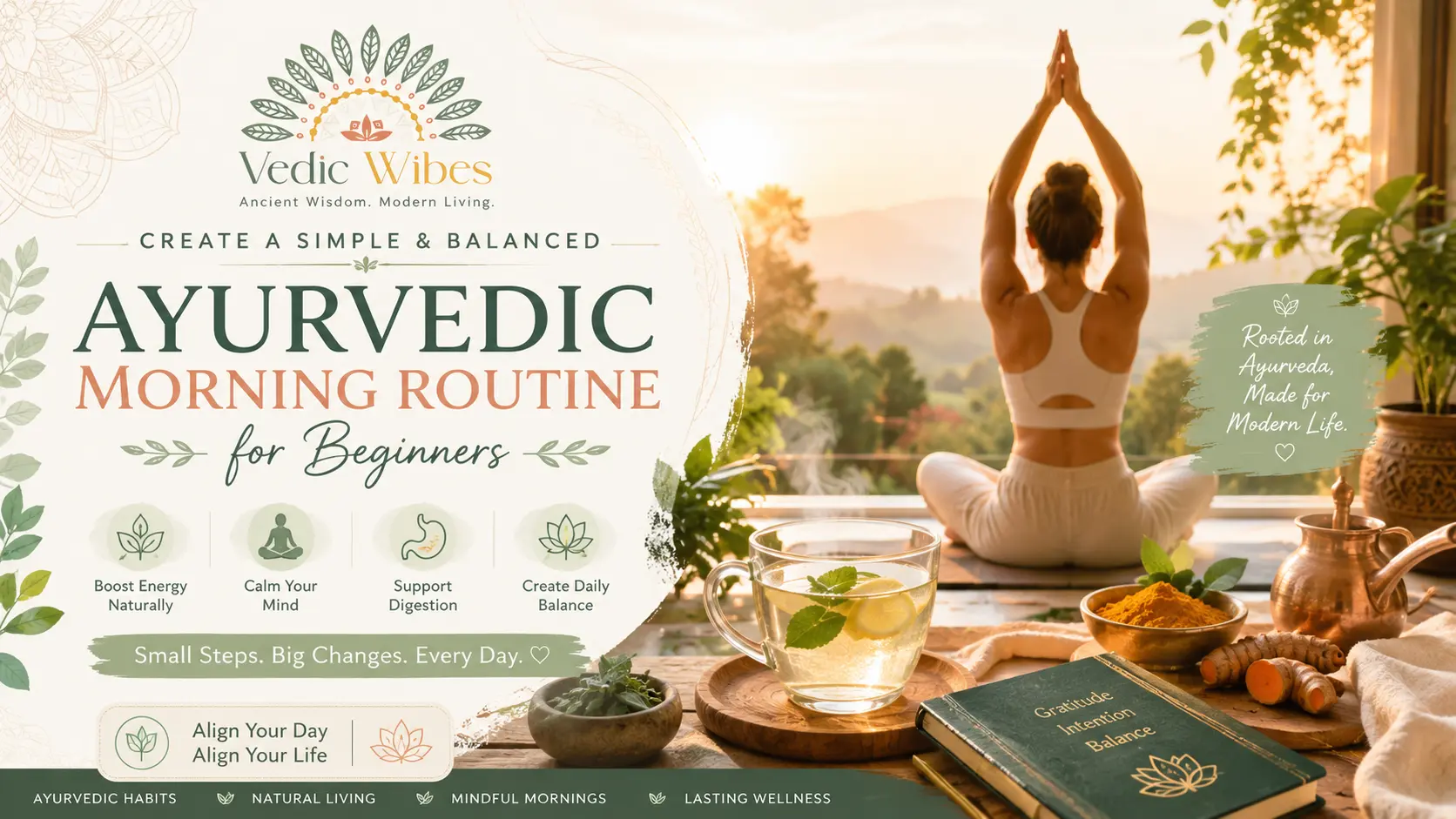Ayurvedic Morning Routine for Beginners by Vedicwibes